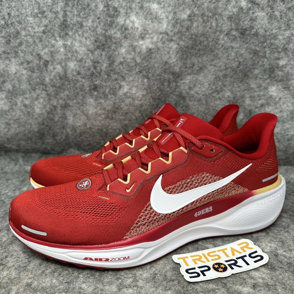 San Francisco 49ers Shoes Mens Size 11.5 Nike Zoom Pegasus 41 Running FZ5070-600